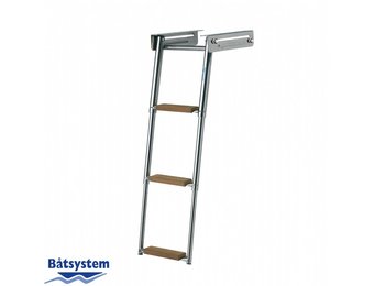Båtsystem ladder rvs 3 treden teak