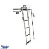 Båtsystem telescopische ladder 4 treden plastic