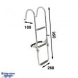 Båtsystem RVS zij ladder 3 treden