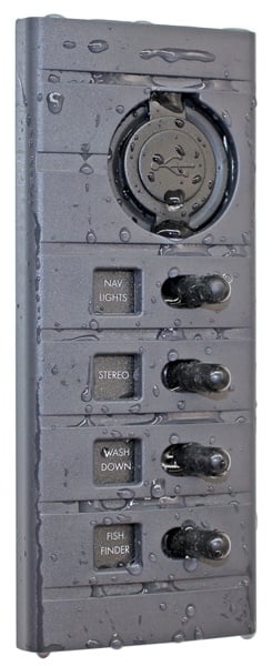 Connex Schakelpaneel 4 schakelaars met dubbele USB aansluiting