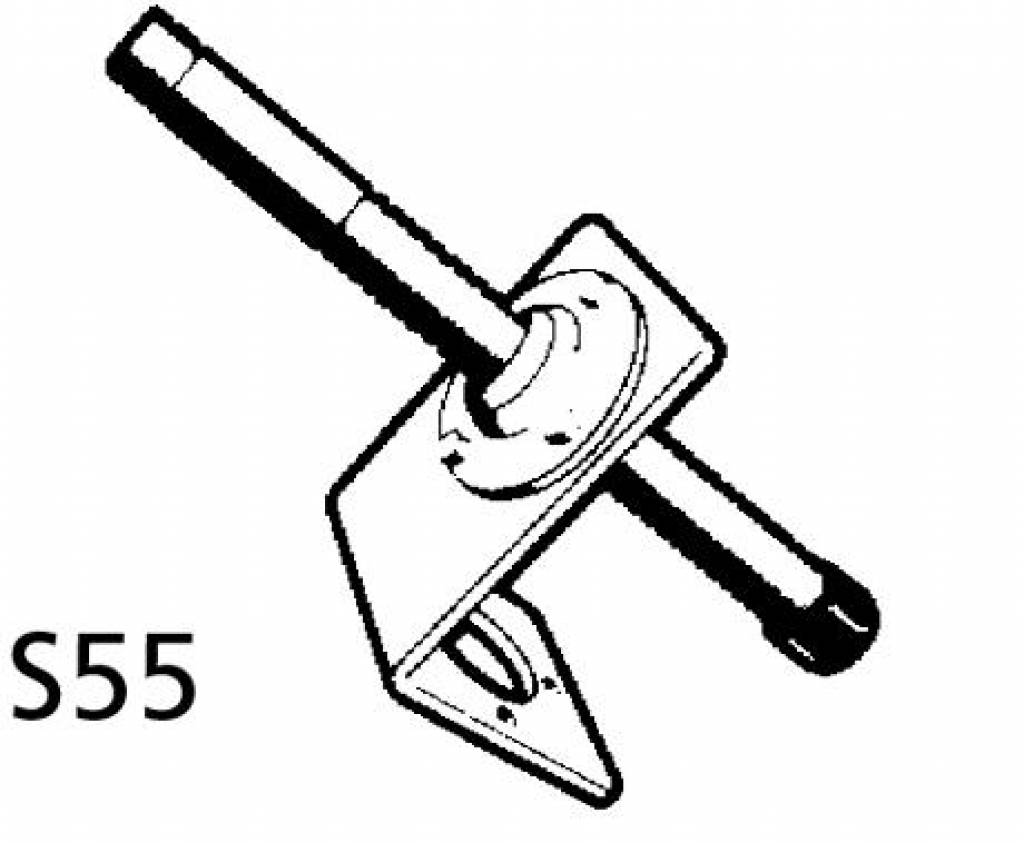 Ultraflex Haakse spiegelbevestiging S55, foto 2 van 3