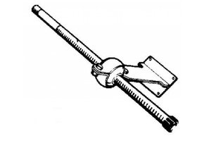 Ultraflex S62 - spiegelbevestiging 70°, incl. buis