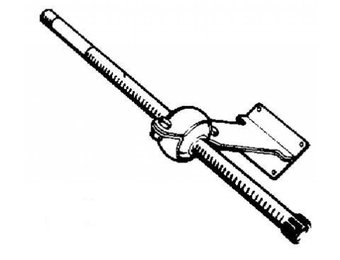 Ultraflex S62 - spiegelbevestiging 70°, incl. buis