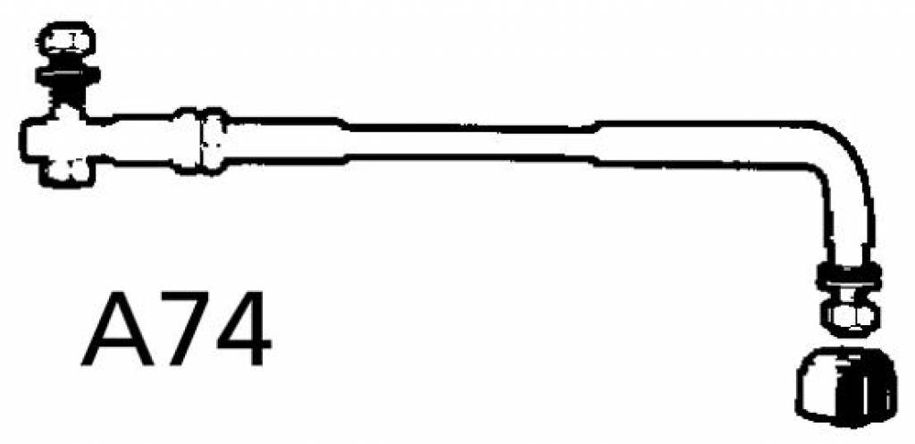 Ultraflex A74 - stuurarm voor Johnson en Evinrude motoren