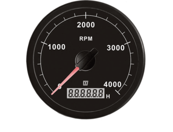Vetus Toerental en Urenteller 12V/24V