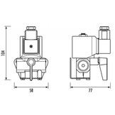 Scotti Afstandsbedienbare afsluiter 1/2 "
