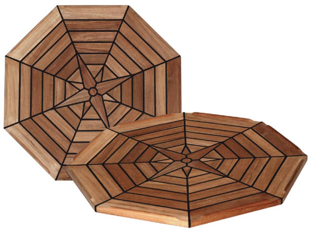 Eude Tafelblad Eight teakhout