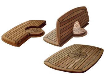 Eude Tafelblad Circle teakhout