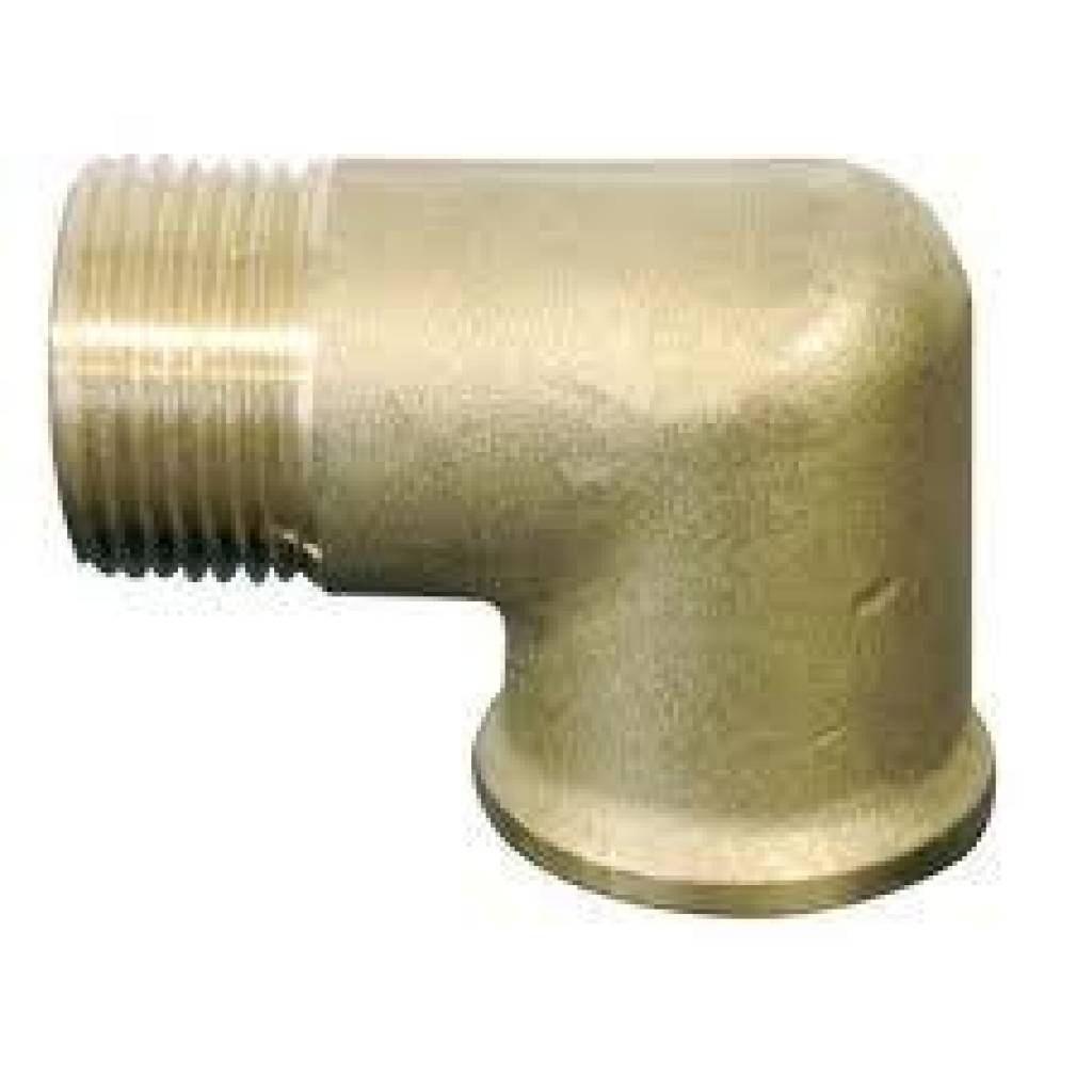  Messing bocht binnen/buitendraad