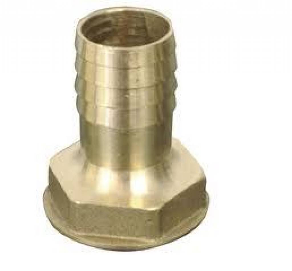 Slangpilaar messing binnendraad