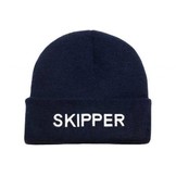 Warme muts met opschrift