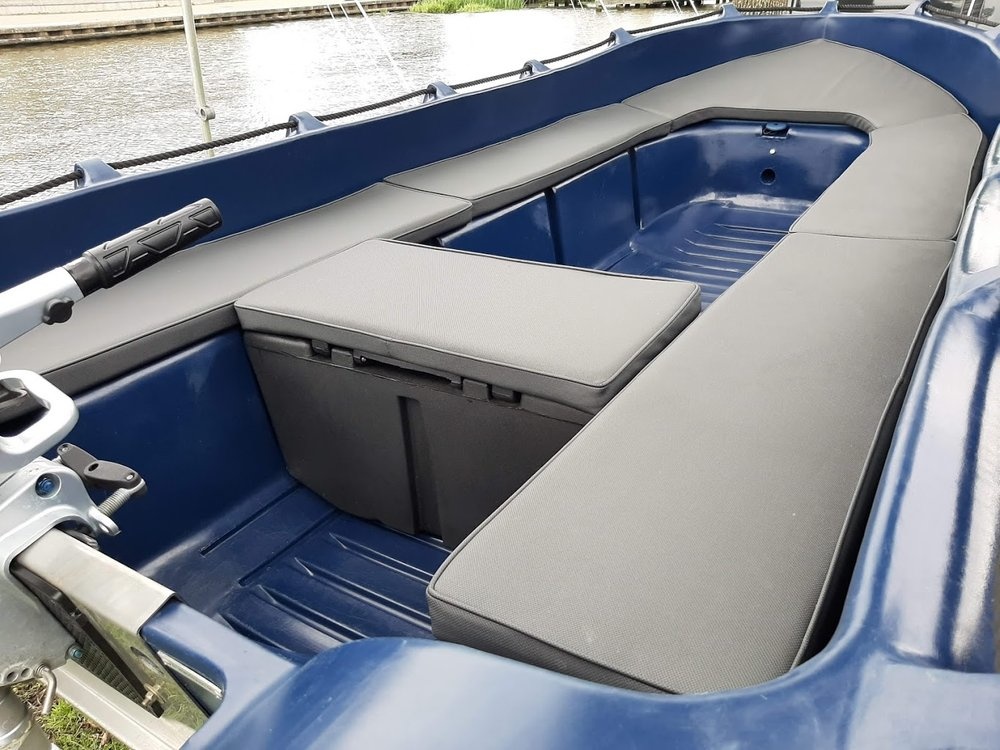 Whaly Kussen set diamante antraciet met bies (Whaly 310)