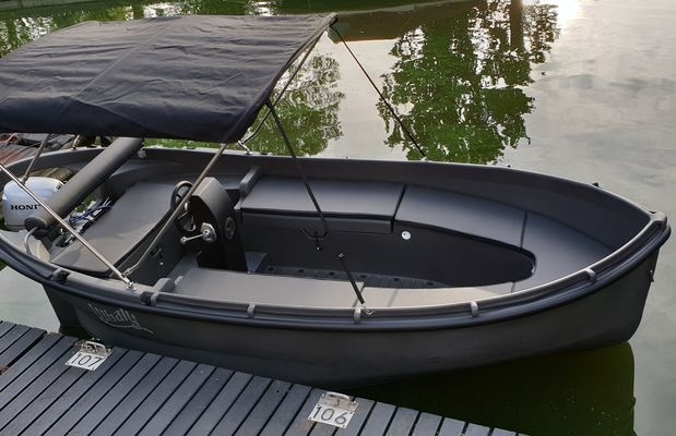 Whaly Kussen set diamante antraciet met bies (Whaly 450 classic)