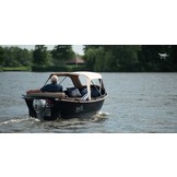 Whaly RVS Rugleuning met diamante kussen met bies Whaly 450 classic