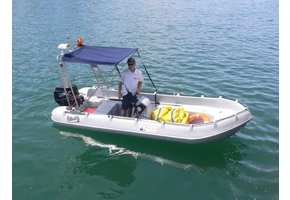 Whaly Biminitop voor montage in combinatie met navigatiebeugel, kleur zwart (Whaly 370-455)