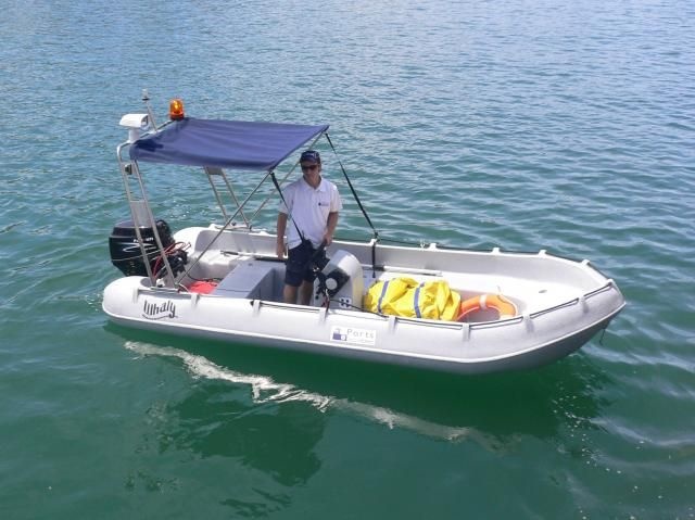 Whaly Biminitop voor montage in combinatie met navigatiebeugel, kleur zwart (Whaly 370-455)