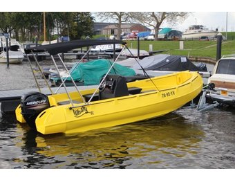 Whaly Biminitop voor montage in combinatie met navigatiebeugel, kleur zwart (Whaly 500)