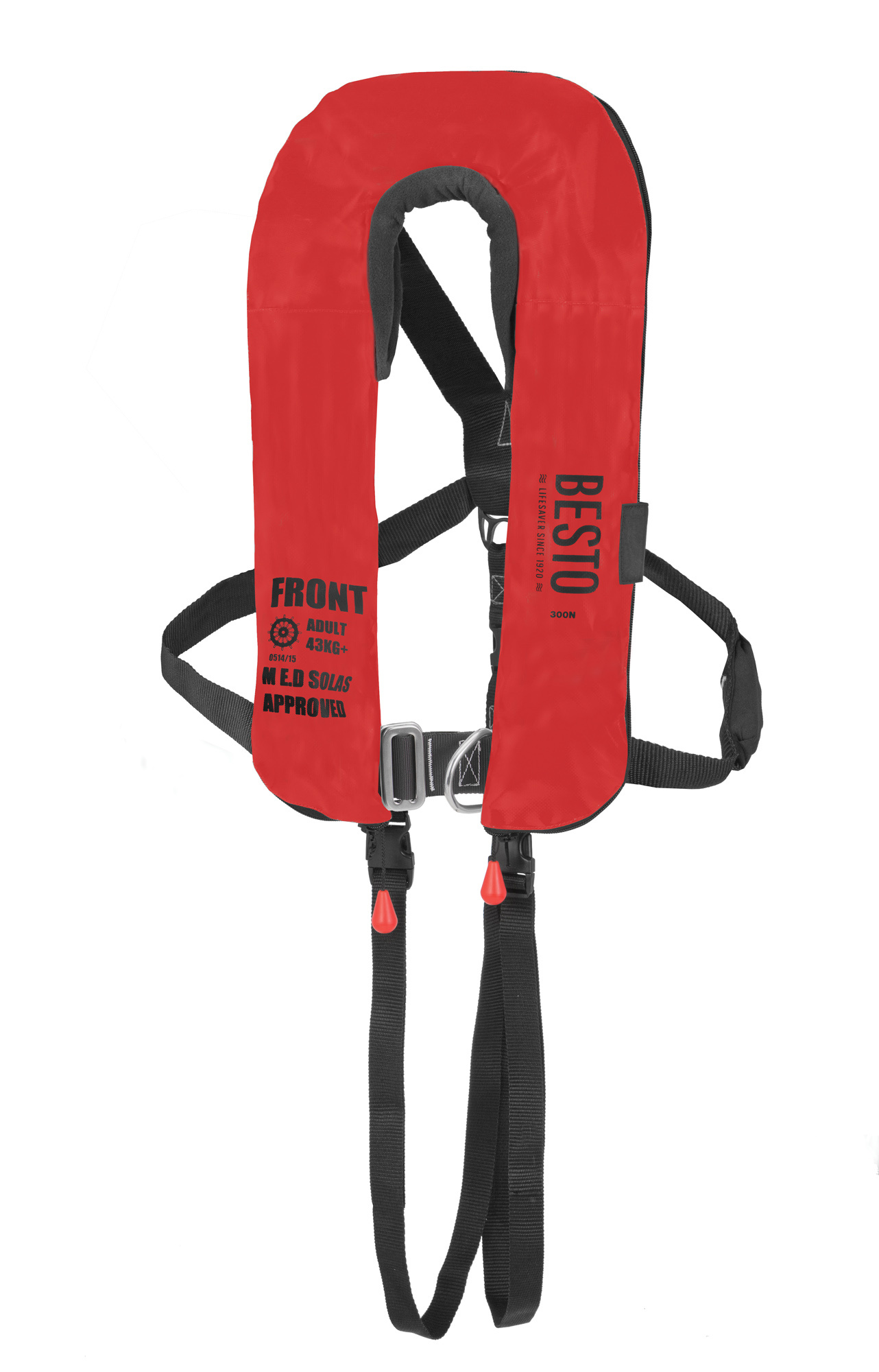 Besto 300N SOLAS TWIN Rood auto/harness