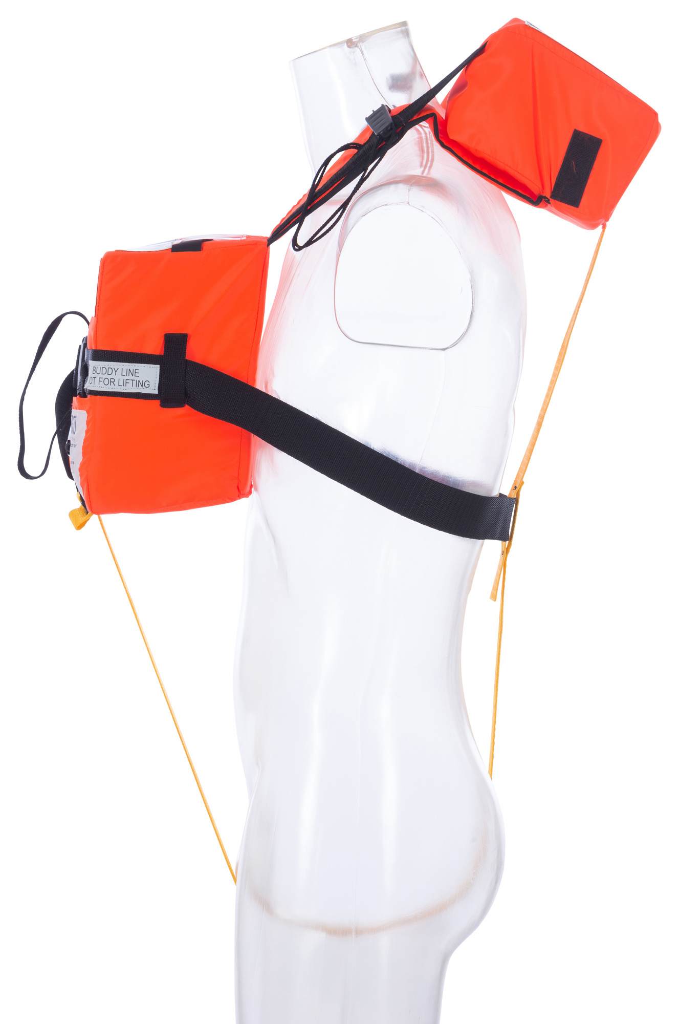 Besto compact passenger adult 43+ kg geel backstrap + crotch, foto 3 van 5