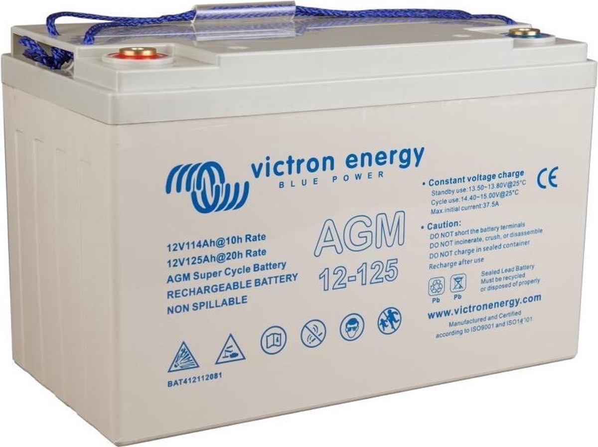 Victron AGM Super cycle 12V/125Ah (M8)