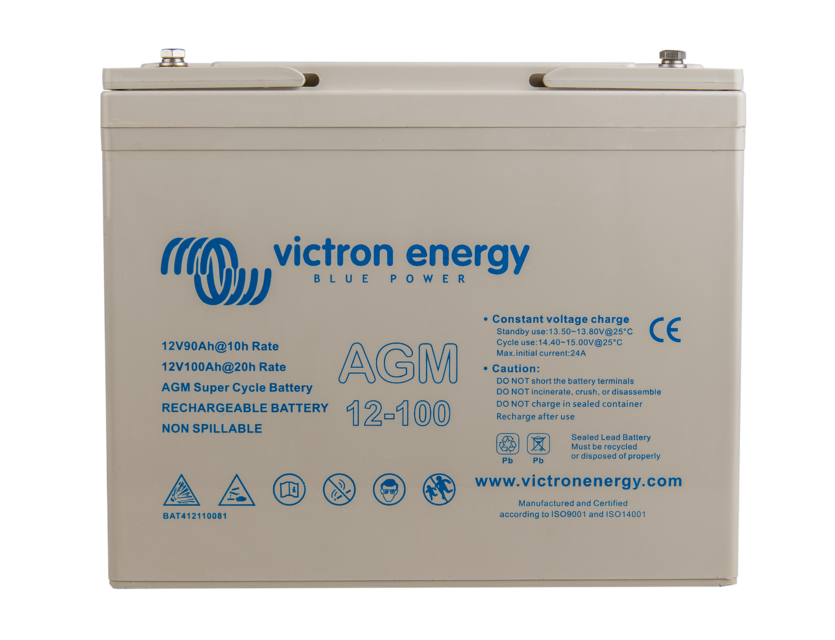 Victron AGM accu Super cycle 12V/100Ah (M6)