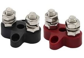 Victron DC dubbel verdeelpunt set zwart/rood M8