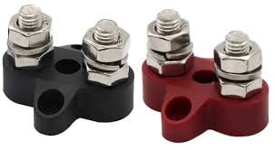 Victron DC dubbel verdeelpunt set zwart/rood M8
