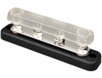 Victron DC Verdeelrail 150A 4x M6 met ABS kap DC Verdeelrail 150A 4x M6 met ABS kap