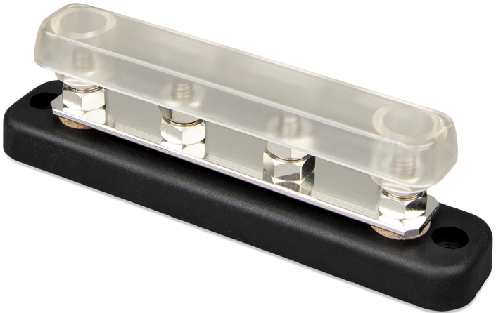 Victron DC Verdeelrail 150A 4x M6 met ABS kap DC Verdeelrail 15