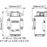 Marco UP6-RK Kit Omkeerbare pomp dieselolie 12/24V 20 L/MIN