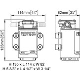Marco UP3-RK Omkeerbare pomp 12/24V 15 L/MIN