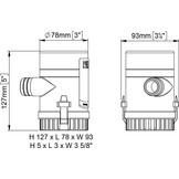 Marco UP1000 Bilgepomp 12V 63 L/MIN