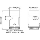 Marco UP3700 Bilgepomp 24V 233 L/MIN