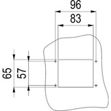 Marco Smile ingebouwde hoorn met witte grill 12V