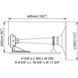 Marco PW3 Elektrische hoornfluit + Magneetventiel