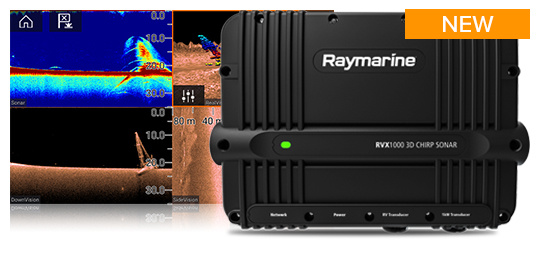 Raymarine RVX1000 RealVision Black Box 1kW Sonar, DownVision, SideVision en RealVision 3D Sonar