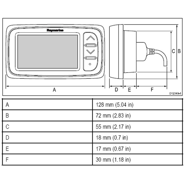 Raymarine i40 Dieptedisplay, foto 2 van 3
