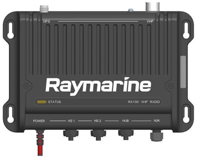 Raymarine Ray90 Black Box marifoon (incl bedrade handset, passieve speaker en 40cm kabel), foto 2 van 2