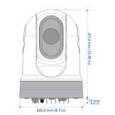 Raymarine M300C Gestabiliseerde IP daglichtcamera met Pan, Tilt en 30X optische zoom