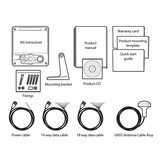 Raymarine AIS4000 AIS klasse A SOLAS V transponder bundel, incl GNSS antenne, voedingskabel, datakabels en adapterkabel MicroC-Spur
