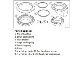 Raymarine RS150/MicroTalk/EV bracket incl. riser