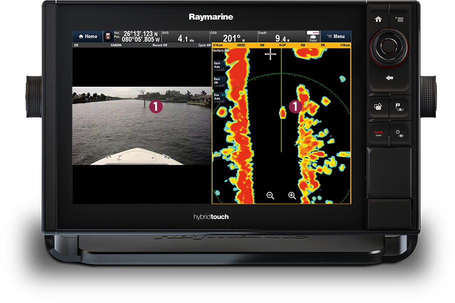 Raymarine Quantum Q24C 45 cm radar met 10mtr voedingskabel en 10mtr datakabel, foto 4 van 6