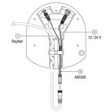Raymarine Quantum voedings- en data adapterkabel (Y-kabel voor gebruik icm digitale radarkabel)