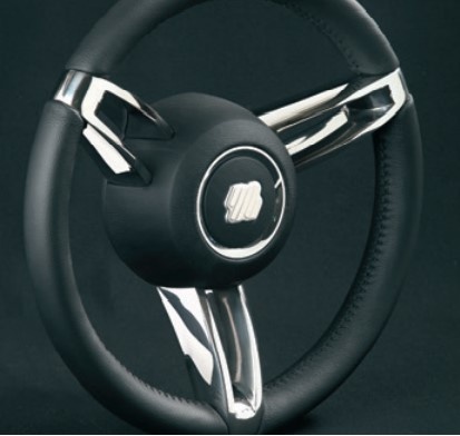 Ultraflex Boccanegra stuurwiel zwart 350mm