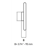 Ultraflex Tron stuurwiel zwart/rvs 350mm