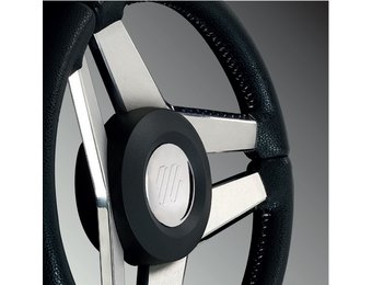 Ultraflex Imperiale stuurwiel zwart/rvs 350mm