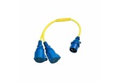 Splitter Cord 16A/250V CEE/2 x CEE