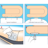 Polymarine Insta-lock snap david lock & lift systeem voor opblaasboten
