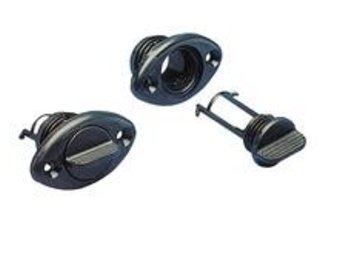 Lensplug ovaal zwart