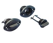 Lensplug ovaal zwart